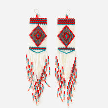 Load image into Gallery viewer, Aztec chandelier earrings
