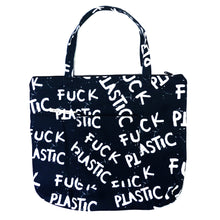 Load image into Gallery viewer, FUCK PLASTIC 4 GET CARRIED AWAY TOTE BAG

